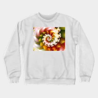 Colourful Spinning Floral Abstract Crewneck Sweatshirt